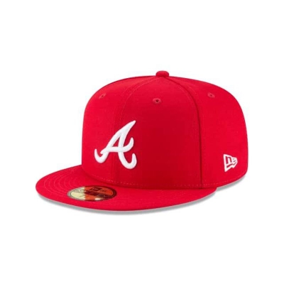 Atlanta Braves Gorra | New Era MLB Basic 59fifty Fitted Cap Mexico - Rojos